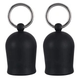 Black Velvets zestaw 2 przyssawek na sutki, czarne