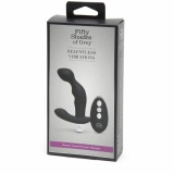 Fifty Shades of Grey Relentless Vibrations masażer prostaty z pilotem, czarny