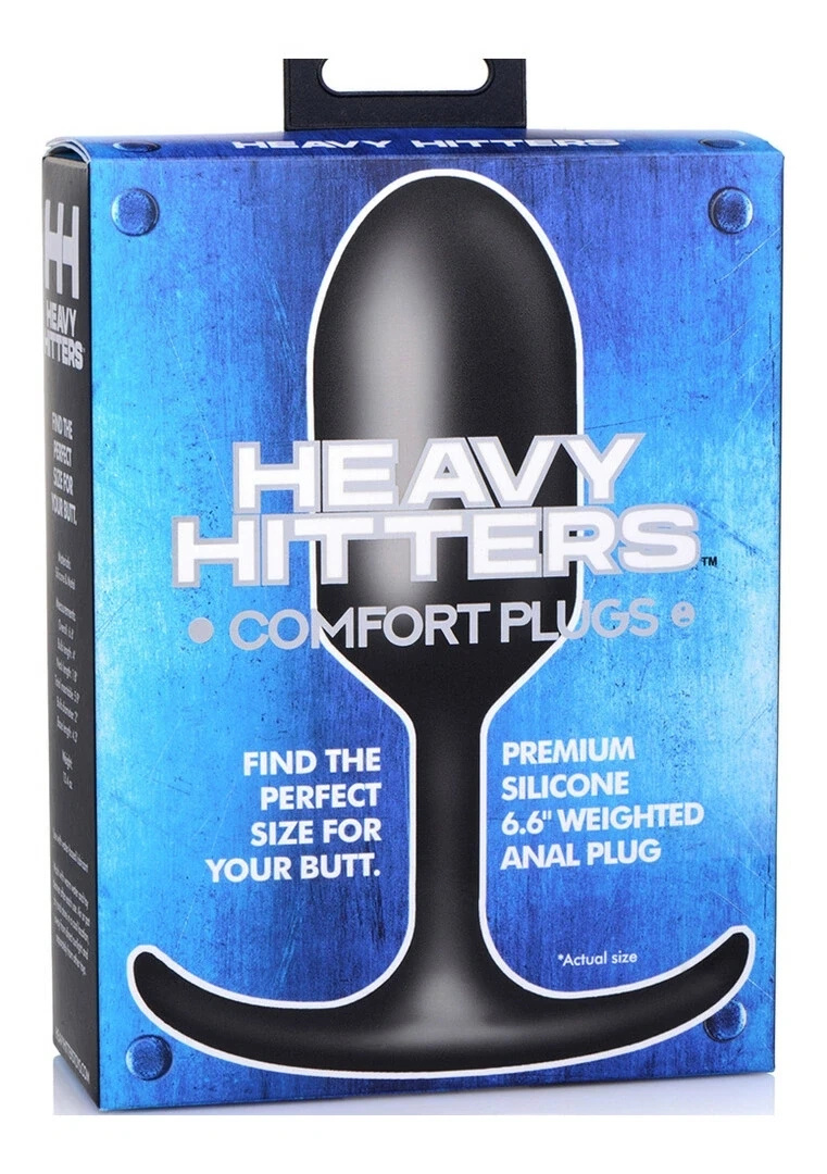 XR Brands Heavy Hitter Comfort Plug korek analny silikonowy z obciążnikiem, bardzo duży