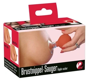You2Toys przyssawki do sutków model z pompką, czerwono-przezroczyste 5,5 cm