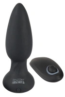 Black Velvets rotacyjny korek analny z pilotem 14 cm czarny, 7 trybów