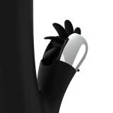 Black and Silver Storm Rotation Vibe – wibrator rotacyjny silikonowy, USB, 24 cm