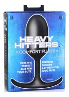 XR Brands Heavy Hitter Comfort Plug korek analny silikonowy z obciążnikiem, bardzo duży