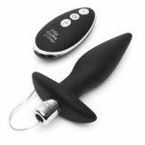 Fifty Shades of Grey Relentless Vibrations korek analny wibrujący z pilotem, czarny