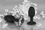You2Toys korek analny z diamentem S czarny silikonowy 8,5 cm