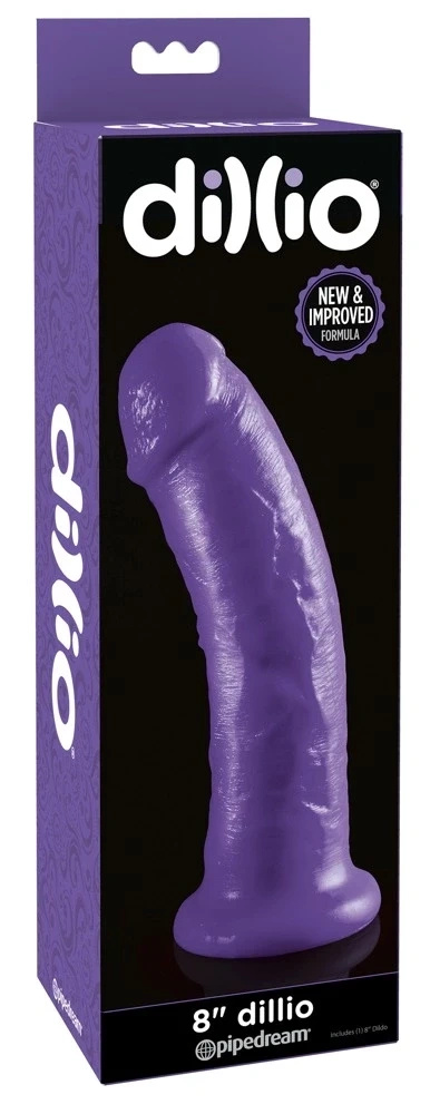 Pipedream Dillio dildo anatomiczne z przyssawką 21,6 cm, fioletowe