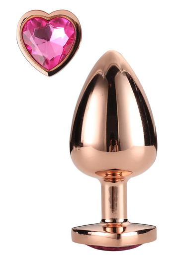 Korek Analny Gleaming Love Rose Gold Plug Dreamtoys