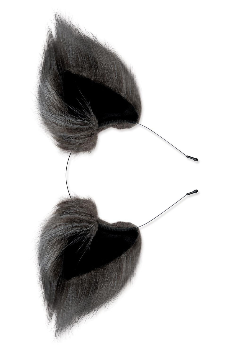 Zestaw Lis Korek Analny I Uszy Plug Grey Fox Tail Set Whipsmart