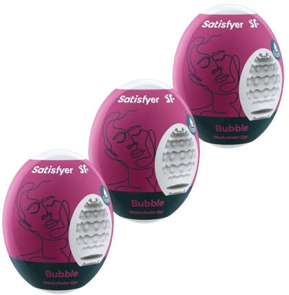 Zestaw masturbatorów Eggs set of 3 Bubble Satisfyer