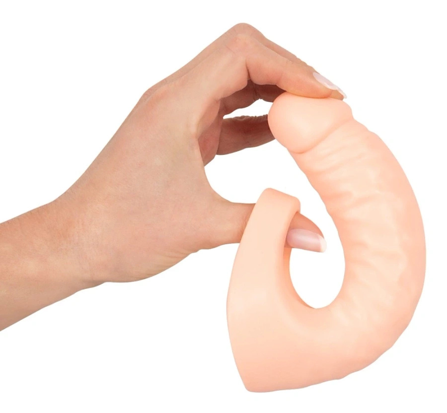 Realistixxx Double Fucker pierścień elastyczny z nakładką 18 cm, cielisty