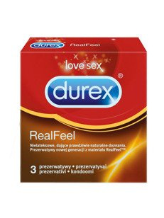 Prezerwatywy nielateksowe Real Feel 3 szt. Durex