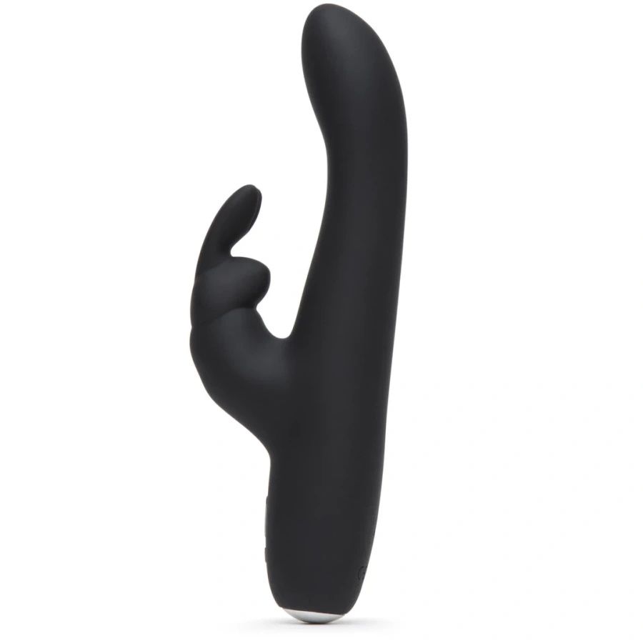 Fifty Shades of Grey Greedy Girl Slimline Rabbit wibrator króliczek ładowany USB, czarny