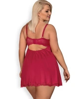 Rosalyne babydoll i stringi czerwone - przełamanie barier Obsessive