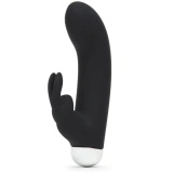 Fifty Shades of Grey Greedy Girl Mini Rabbit – wibrator króliczek USB, czarny, wodoodporny