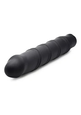 XR Brands XL Bullet zestaw – silikonowy rękaw z teksturą, czarny