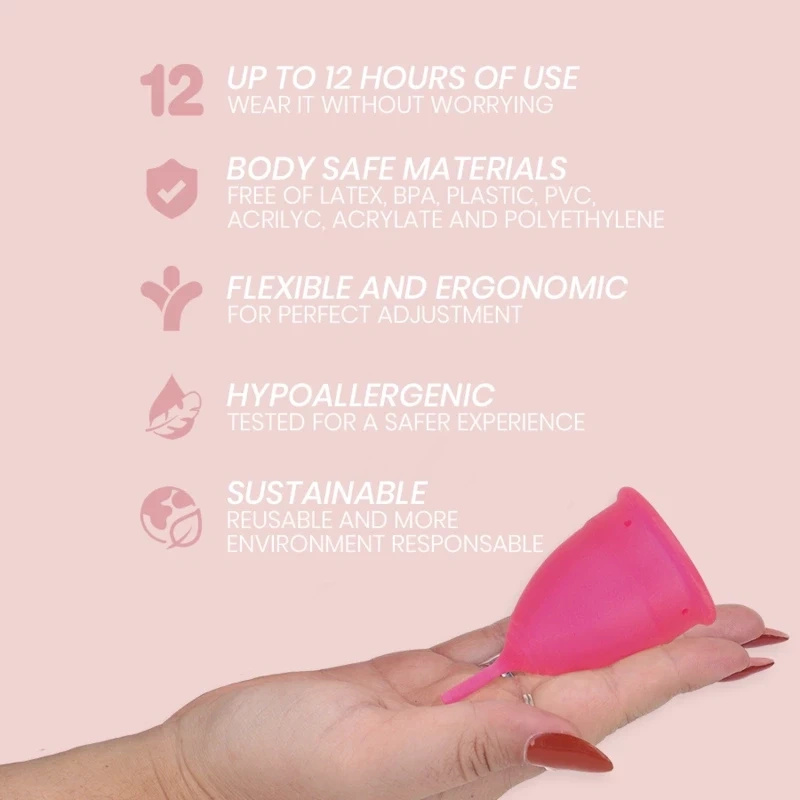 Intimichic kubeczek menstruacyjny z silikonu medycznego, rozmiar L