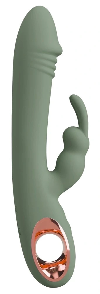 You2Toys Slim Rabbit Olive – wibrator króliczek z dwoma silnikami, silikonowy