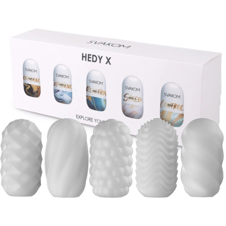 Svakom Hedy X zestaw 5 rękawów do masturbacji, mix tekstur