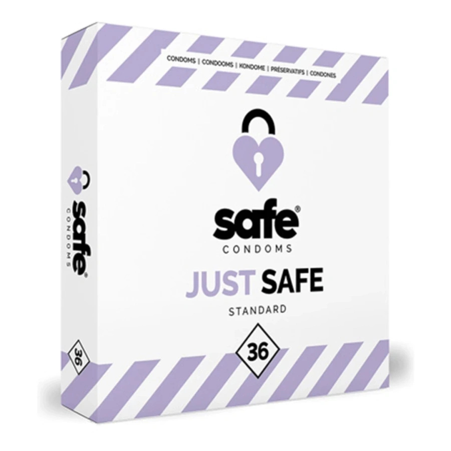 Safe Just Safe 36 szt. prezerwatywy klasyczne, anatomiczny kształt
