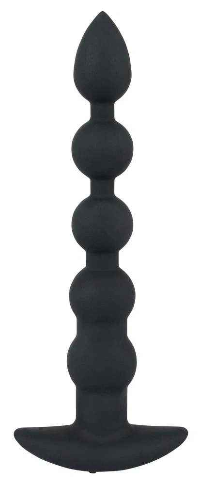 Black Velvets model 60383 – silikonowy korek analny z wibracją, czarny
