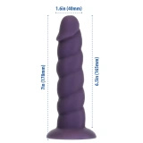 Addiction Fantasy Unicorn Purple dildo silikonowe 18 cm z przyssawką