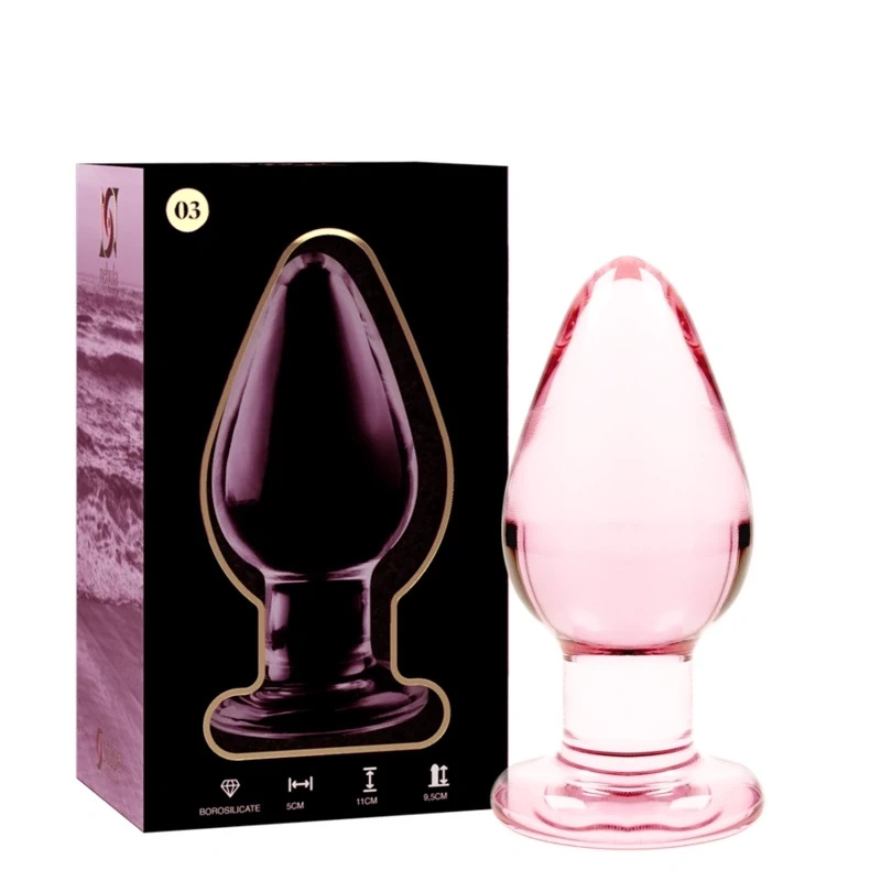 Ibiza Nebula Series Model 3 – szklany korek analny różowy 11 cm