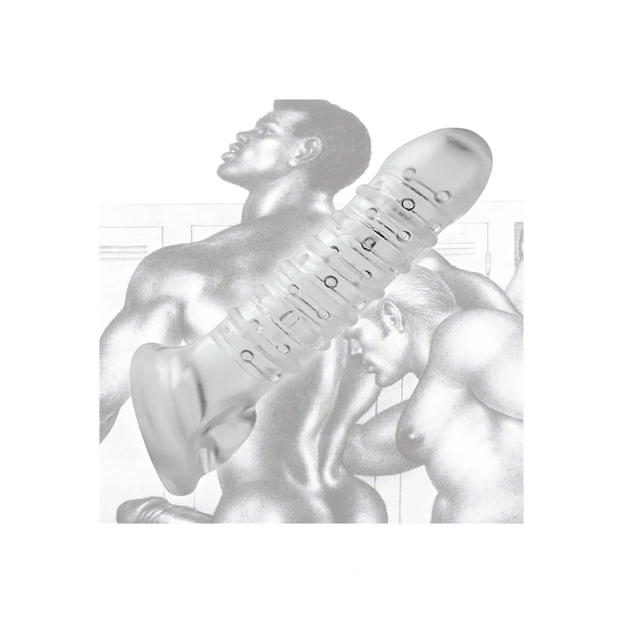 XR Brands Tom of Finland nakładka przedłużająca teksturowana z paskiem