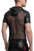 T-shirt Z Kapturem I Rękawami Raglan Wetlook Magnus Czarny Regnes