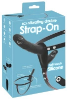 You2Toys RC Vibrating Double Strap-On silikonowy, podwójny, z pilotem