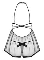 Delishya babydoll i stringi: czarny - wyjątkowa noc Obsessive