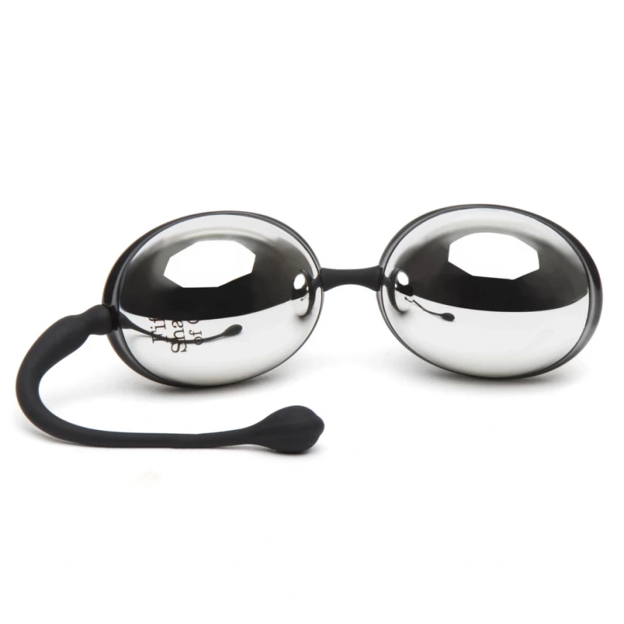 Fifty Shades of Grey Inner Goddess Jiggle Balls – kulki gejszy czarno-srebrne, 67 g