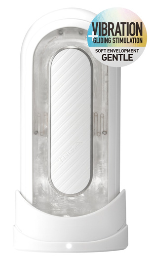 Masturbator Flip Zero Gravity  Electronic Vibration White Tenga