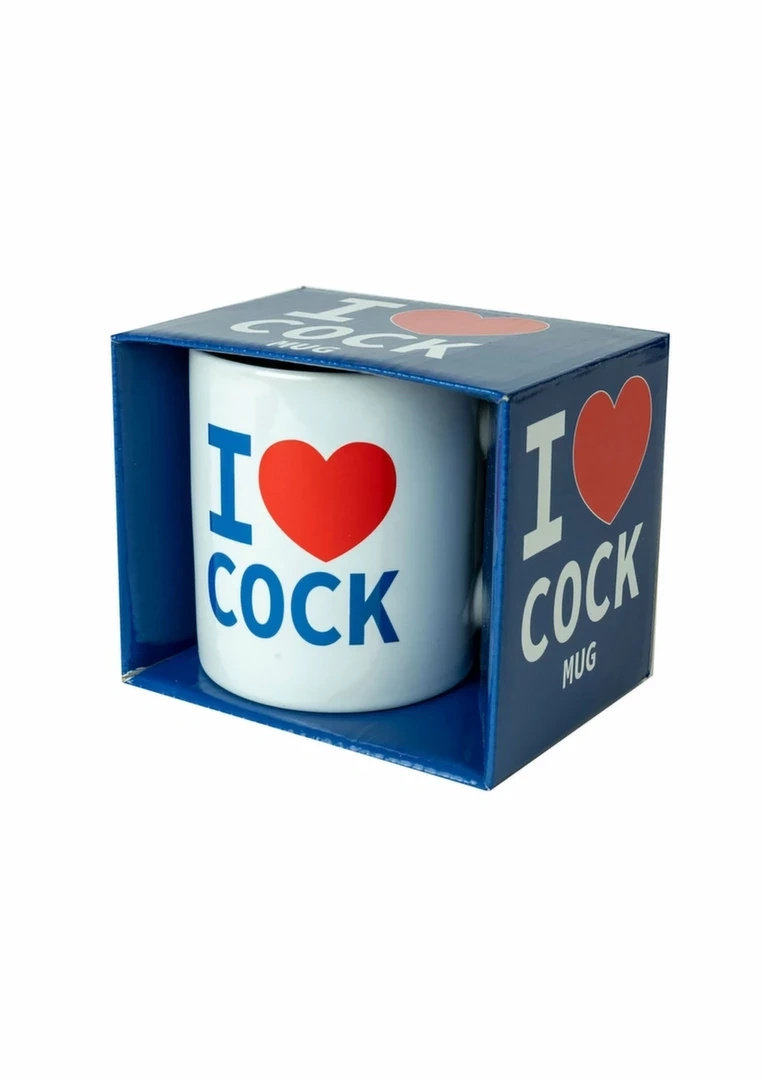 Spencer and Fleetwood kubek ceramiczny I Love Cock, 330 ml, biały