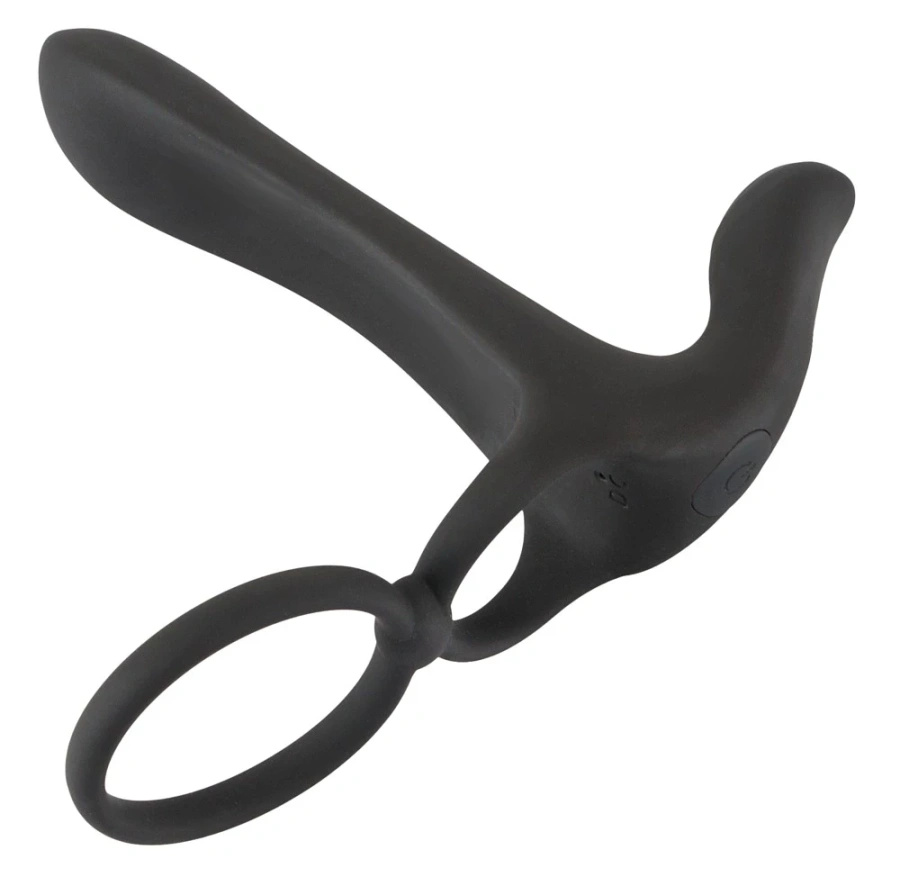 Black Velvets pierścień wibrujący silikonowy 14 cm czarny USB wodoodporny