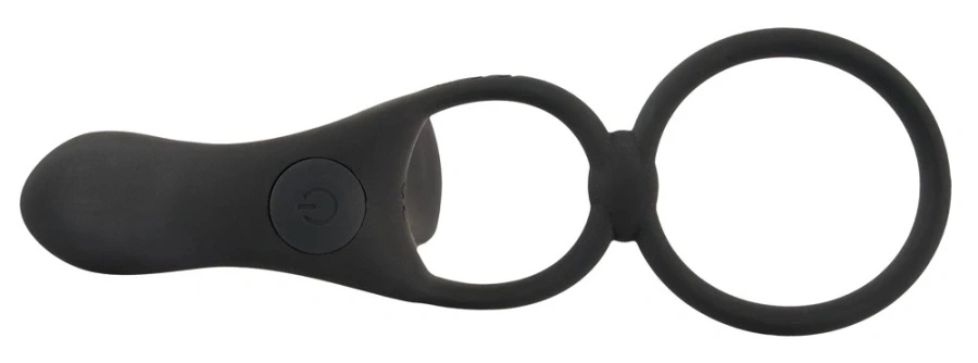 Black Velvets pierścień wibrujący silikonowy 14 cm czarny USB wodoodporny