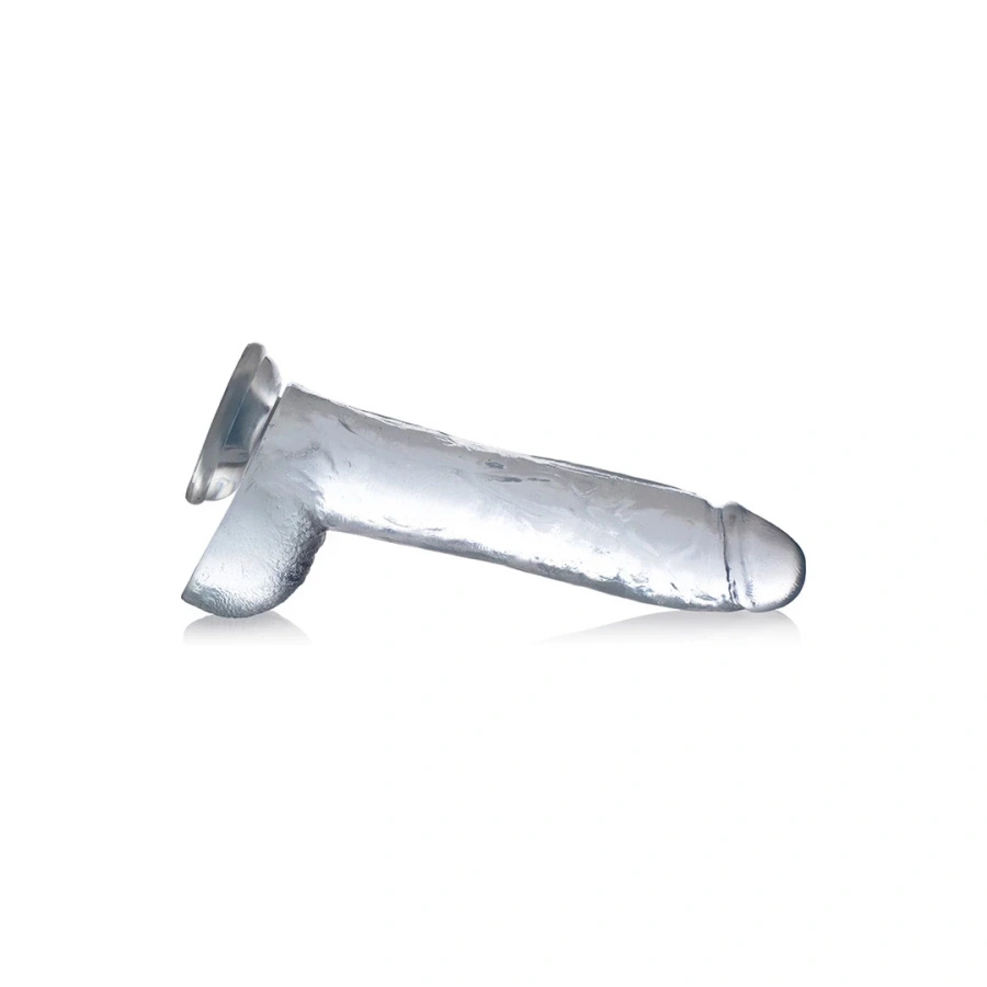 Curve Toys Crystal dildo z przyssawką 25,5 cm, przezroczyste