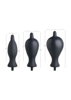 XR Brands silikonowy korek nadmuchiwany, anatomiczny, długość 11,4 cm