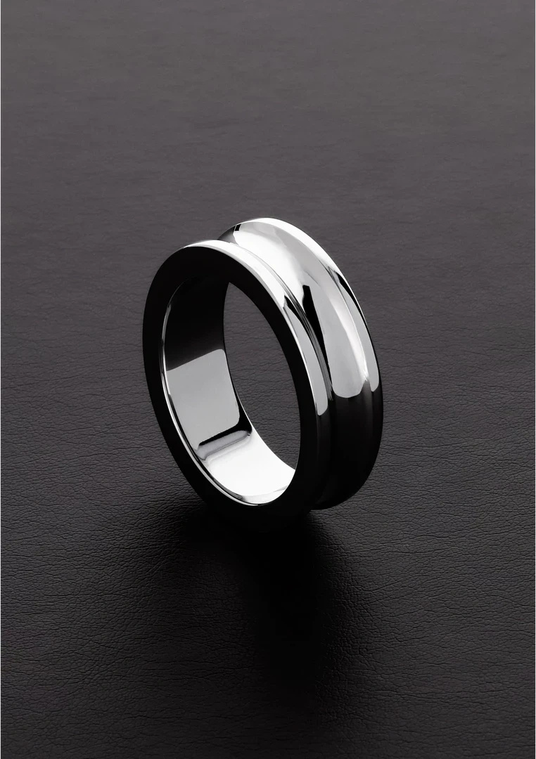 Steel pierścień stalowy 15 x 50 mm, zaokrąglone krawędzie