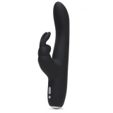 Fifty Shades of Grey Greedy Girl Slimline Rabbit wibrator króliczek ładowany USB, czarny