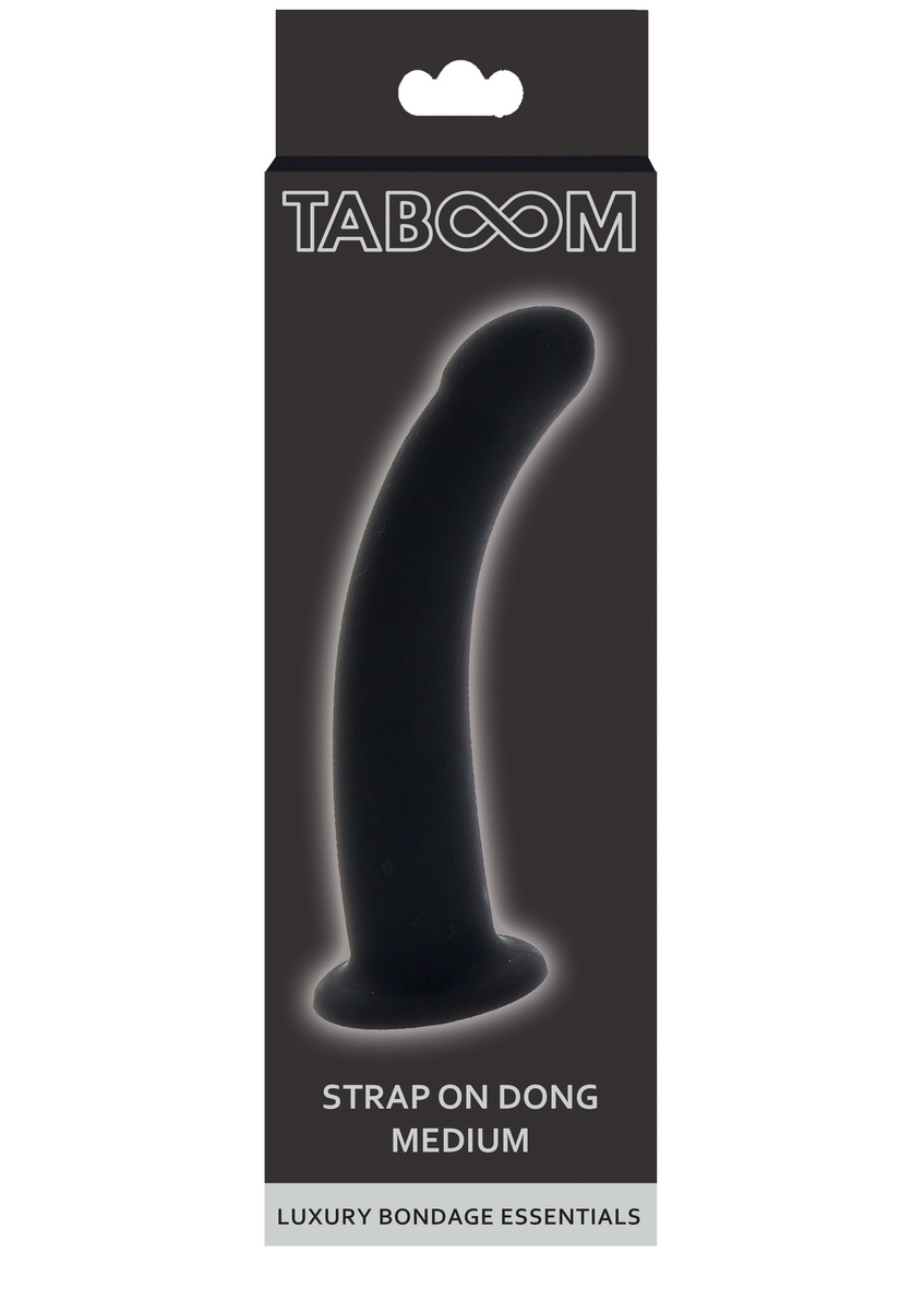 Silikonowe Dildo Strap-On Dong Black Taboom