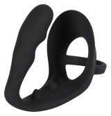 Black Velvets pierścień z korkiem do punktu P, silikonowy, czarny