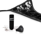 The Screaming O Charged Panty Vibe Black – majtki z wibratorem i pilotem, czarne