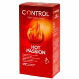 Control Hot Passion prezerwatywy rozgrzewające z wypustkami 10 szt. 53 mm