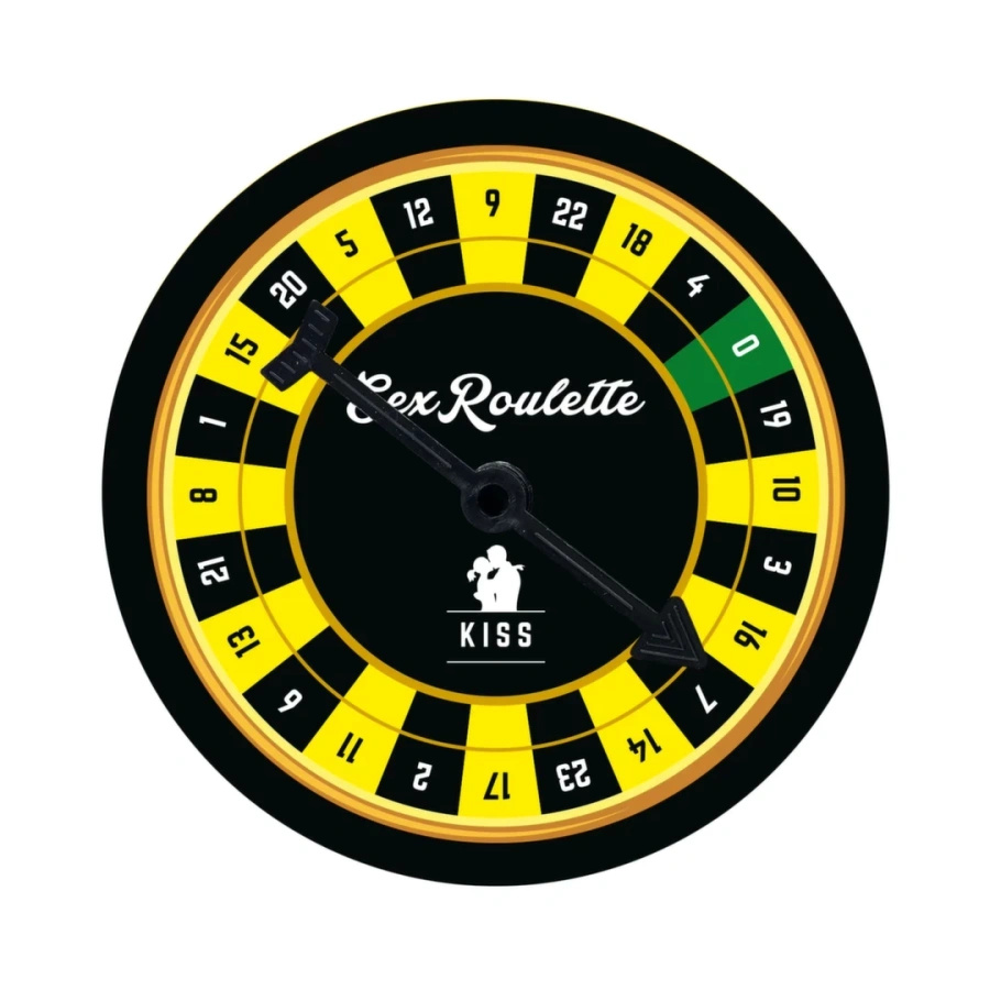 Tease and Please Sex Roulette Kiss gra dla par, 24 wyzwania, 12 x 12 cm