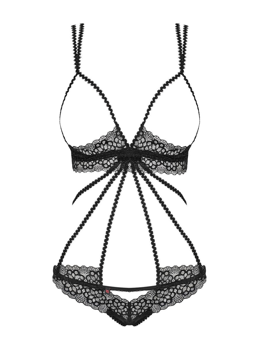 Liferia body otwarte czarne - Obsessive