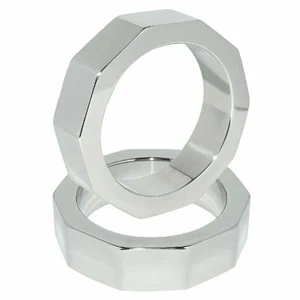 Metal Hard – pierścień anatomiczny stalowy 45 mm, gładka powierzchnia
