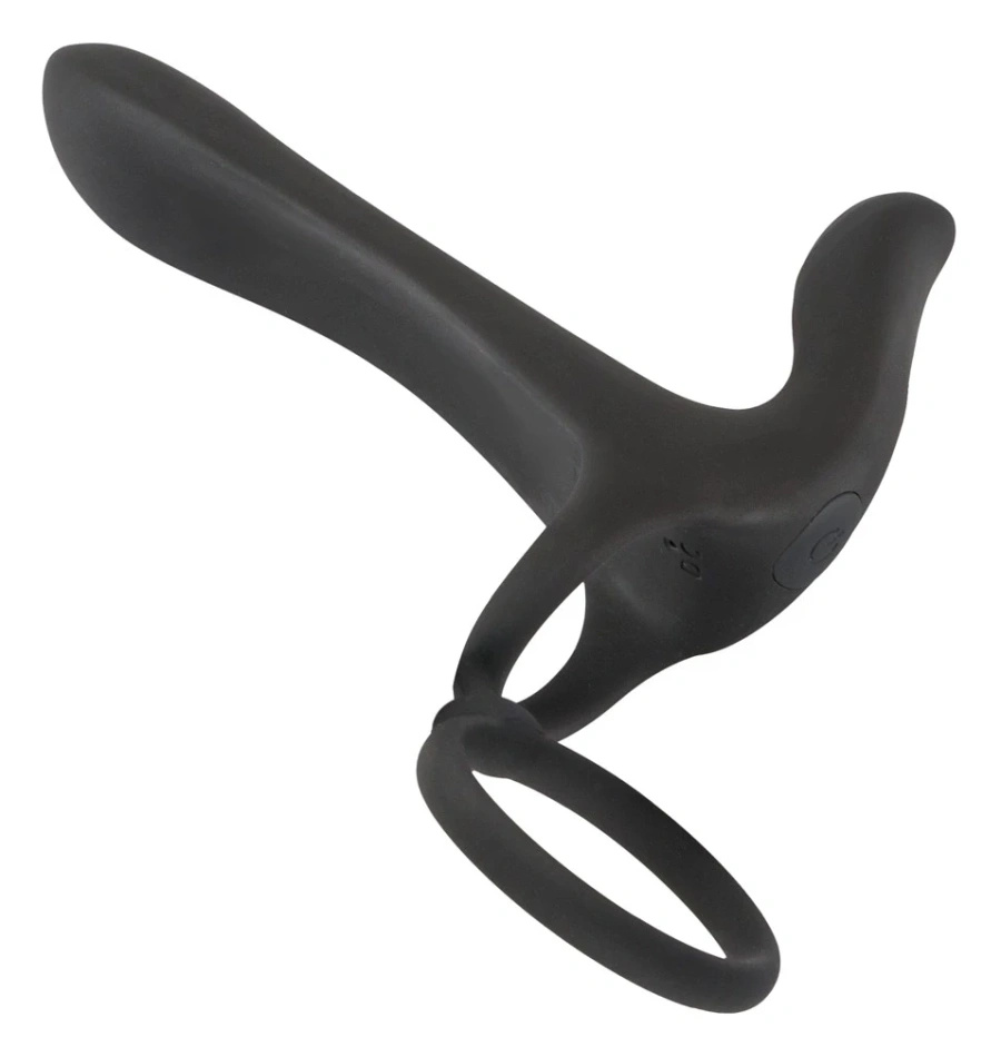 Black Velvets pierścień wibrujący silikonowy 14 cm czarny USB wodoodporny