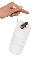 Vulcan Intimate System masturbator z wibracją 15 cm, przezroczysty