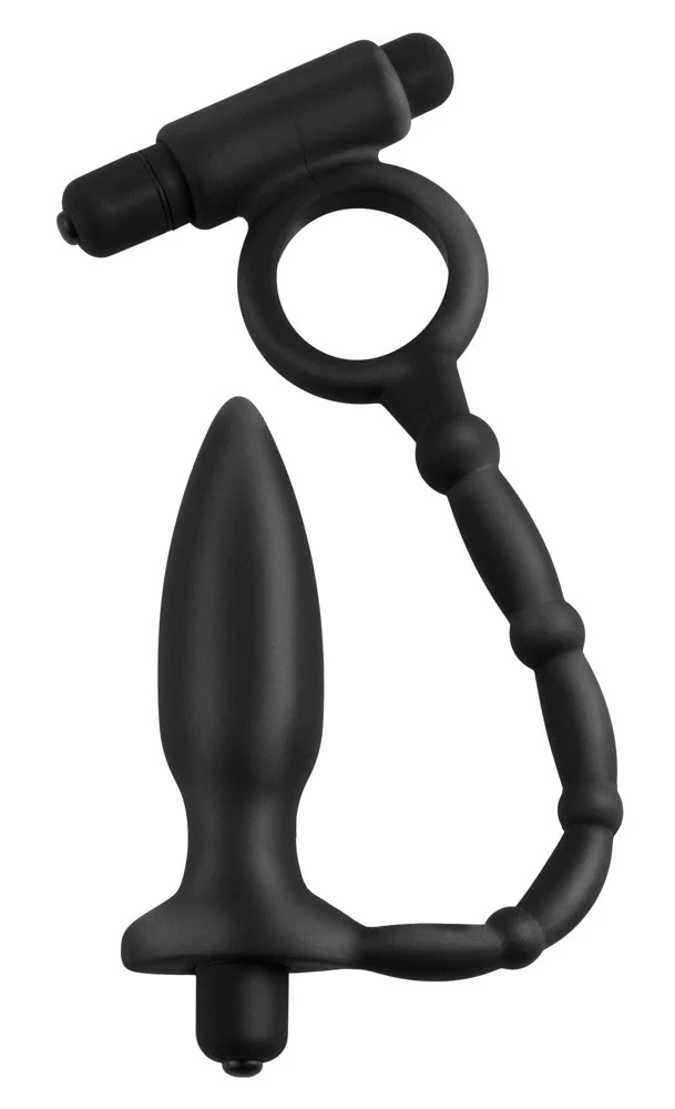 Pipedream Anal Fantasy korek z pierścieniem wibrującym silikonowy 10 cm