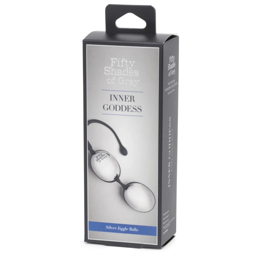 Fifty Shades of Grey Inner Goddess Jiggle Balls – kulki gejszy czarno-srebrne, 67 g